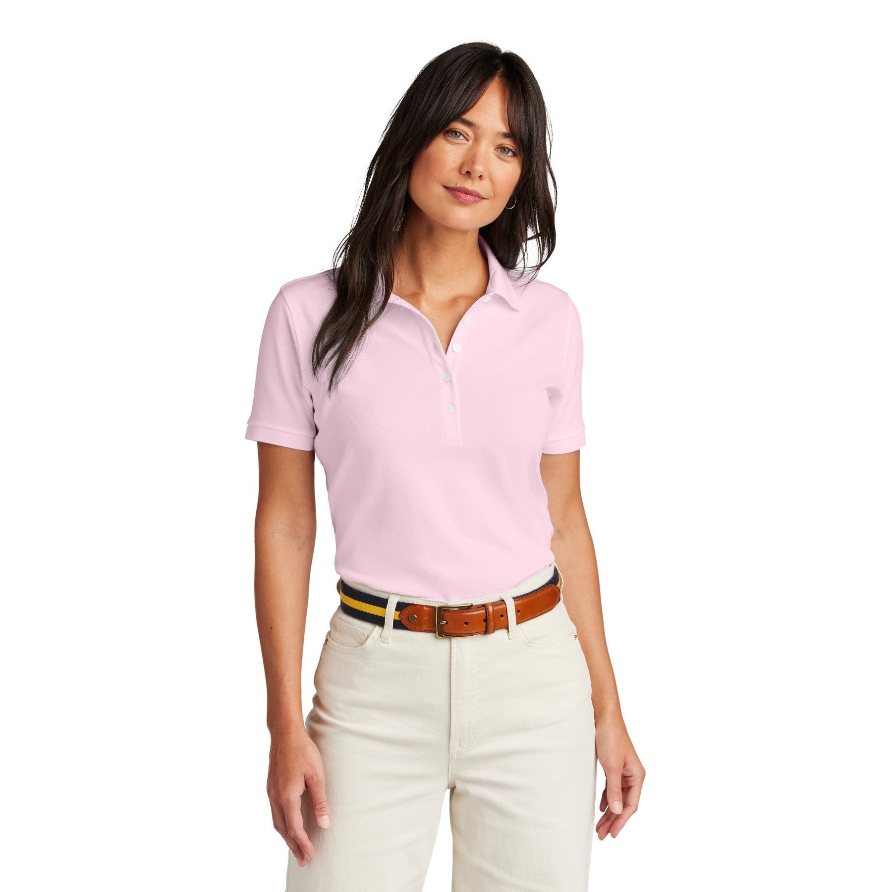 Brooks Brothers-Brooks Brothers® Women's Pima Cotton Pique Polo BB18201-MedTech-4